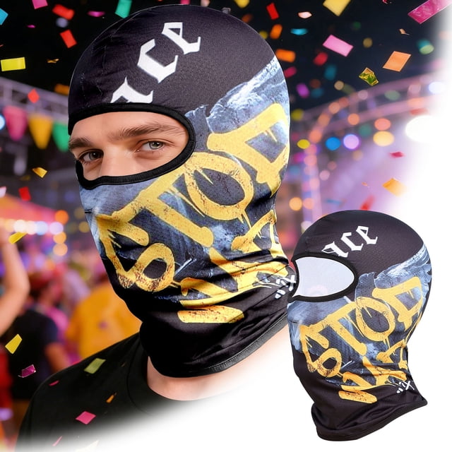 BotaniNest Hat Style Sunscreen Breathable Full Face Motorcycle Cycling Full Head Suitable For Holidays Such As Carnival