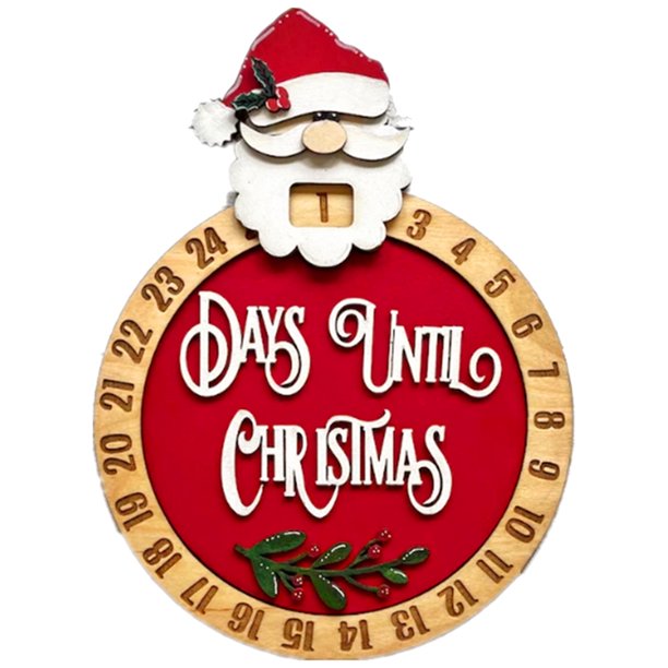 Calendario 24 Días Ventana Puerta Con Tema Festival Multiusos Navidad