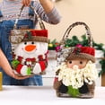 thumbnail image 3 of ShiningLove Bag Candy Bag Santa Claus Elk Snowman Doll Cloth Tote Bag Adornos navideños para favores de Navidad Bolsa de regalo-Muñeco de nieve Fokelyi JQWJ364-2, 3 of 9