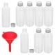 thumbnail image 2 of 10 botellas de viaje a prueba de fugas, pequeñas botellas de plástico transparente con tapa de aluminio para artículos de tocador, líquidos, botellas de viaje rellenables, botellas de bebidas vacías, 2 of 7