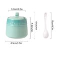thumbnail image 3 of French Gradient Ceramic Sugar Pot With Lid, Solid Sugar Bowl With Spoon, Porcelain Spice Jar, Kitchen Decoration Storage-Green, 3 of 9