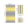 thumbnail image 4 of Yellow Grey Stripes Towel Set of 3, Soft Microfiber Bath Towels, Hand Towel, Washcloths, Modern Minimalist Solid Gradient Quick-Dry Absorbent Towels for Bathroom Kitchen Hotel Beach Gym Spa, 4 of 7