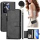 thumbnail image 1 of Flip Case For Realme Note 60 4g Protection Soft Pu Leather Zipper Wallet Cover With Card Holder And Long Strap, 1 of 5