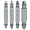 Silver, variant on STONEGO 4Pcs/6Pcs Damaged and Peeling Screw Puller Removal Tool Kit Broken Bolt Extractor and Drill Set, High-Strength Steel for Easy Removal of Stripped Screws and Bolts