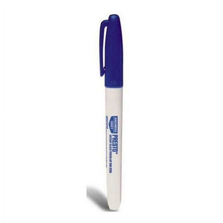  Flat Black Touch-up Paint Pen Plus Presto Blue Touch-up for Gun  or Any Painted Metal Project Plus 5 Free Cotton Swabs : Sports & Outdoors