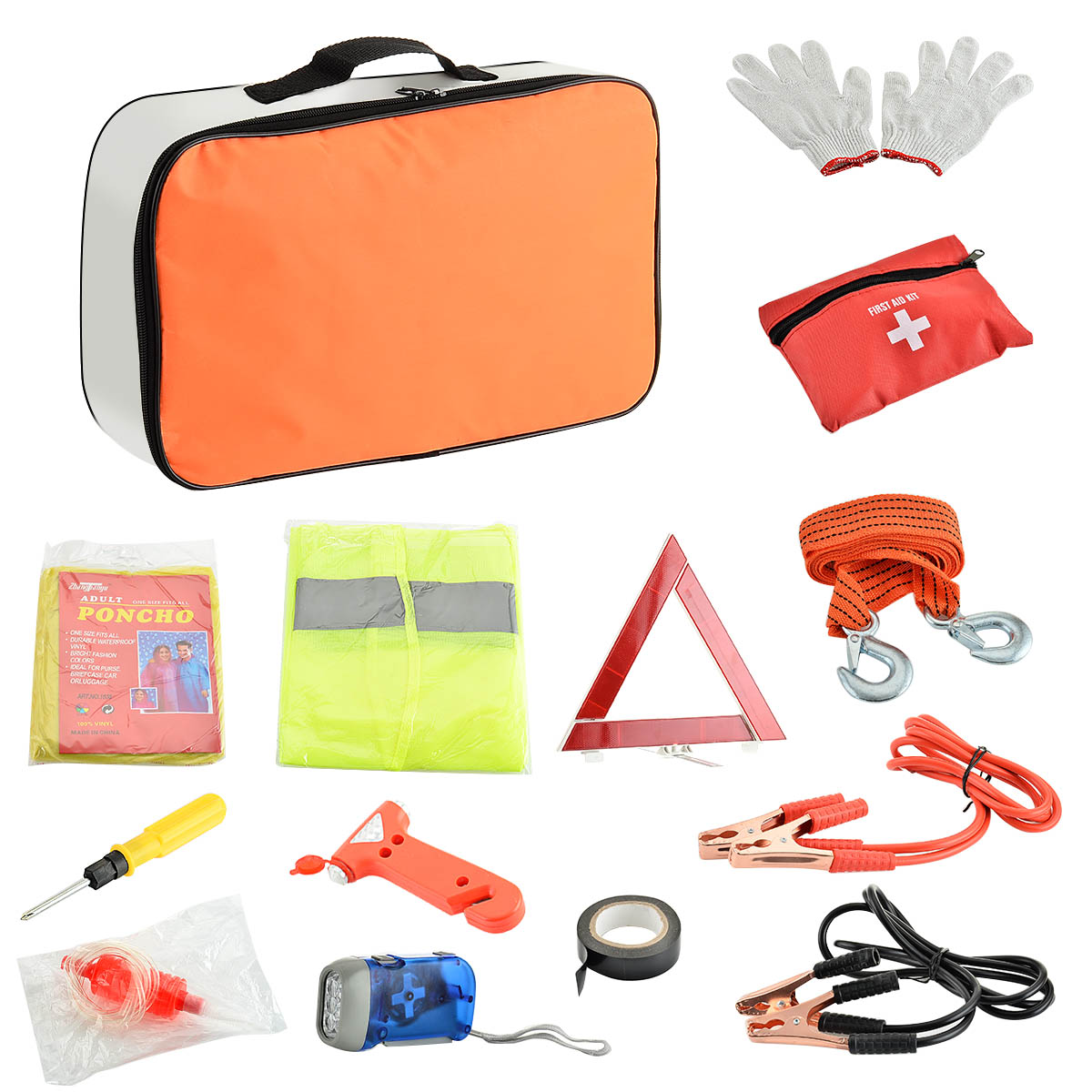 Car First Aid Kit13 Piece Emergency Car Kit with Medical Package