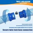 thumbnail image 2 of Estbridg For X7 T3 T5 MX6 MX8 Pool Cleaner Hose 5 Pcs 40 Inch PE Above Ground Pool Hot Tub Easy Install Replacement, 2 of 9