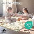 thumbnail image 4 of ODIKA 8'x10' Machine Washable Non-Slip Area Rug, Heritage Bloom Artisan High Traffic Rug, Ivory, 209507, 4 of 7