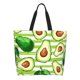 thumbnail image 1 of Easygdp Avocado Green Striped Bolsas Tote para Mujer, Bolsos de Hombro para Viaje, Bolsos de Mano de Gran Capacidad para Compras y Trabajo, 1 of 8