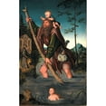 thumbnail image 3 of Lucas Cranach the Elder 11x14 Black Modern Framed Museum Art Print Titled - Saint Christopher (Between 1518 and 1520), 3 of 5