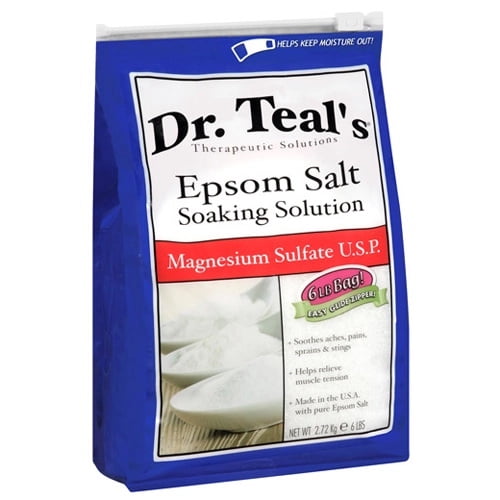 Dr. Teals Epsom Salt Soaking Solution, 6 Lb, 2 Pack
