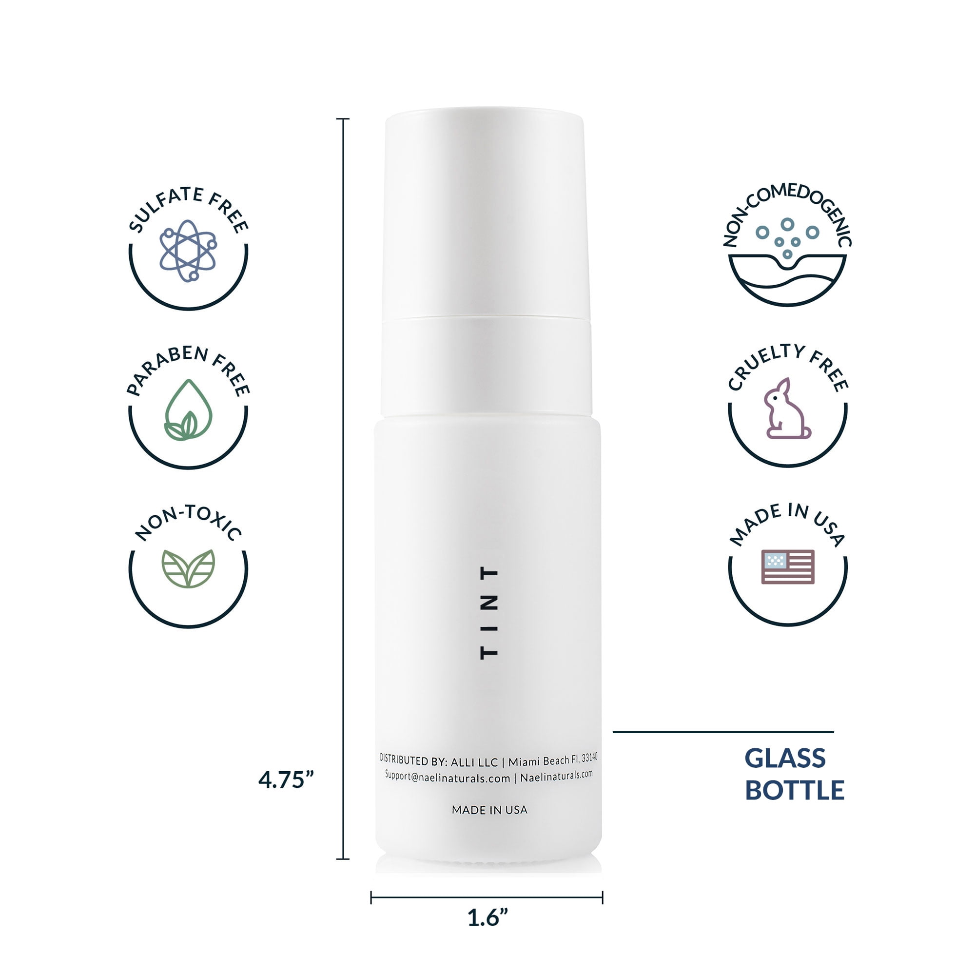 NAELI Tinted Moisturizer SPF 50, Mineral Sunscreen with Zinc Oxide, Hydrating Universal Tint, 1.4 oz