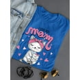 thumbnail image 3 of Mothers Day Cat And Kitten Shaped T-Shirt Women -Image by Shutterstock, Female XX-Large, 3 of 4