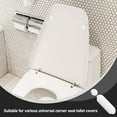 thumbnail image 3 of PBPBOX 10Set Toilet Seat Accessories White Cushioned Bumpers Easy to Install Universal Fit for Bidet, 3 of 7