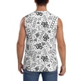 thumbnail image 4 of Fotbe Men's Hand Drawn Snake Print Men's Sleeveless Muscle Tank Tops Casual T-Shirts for Gym Workout Beach-XX-Large, 4 of 8