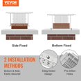 thumbnail image 2 of Stainless Steel Chimney Cover 13x9 Inch Durable Easy Install for Mesh Flue Covers Clay Shingles Silver 304 Grade, 2 of 6
