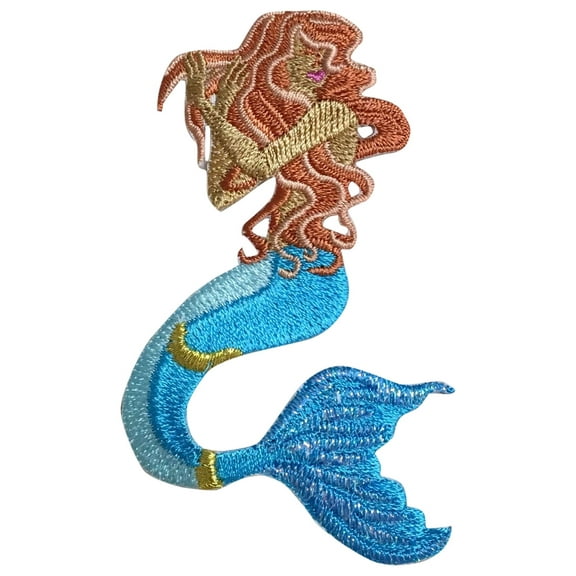 Mermaid - Mythical/Fantasy - Iron on Applique/Embroidered Patch
