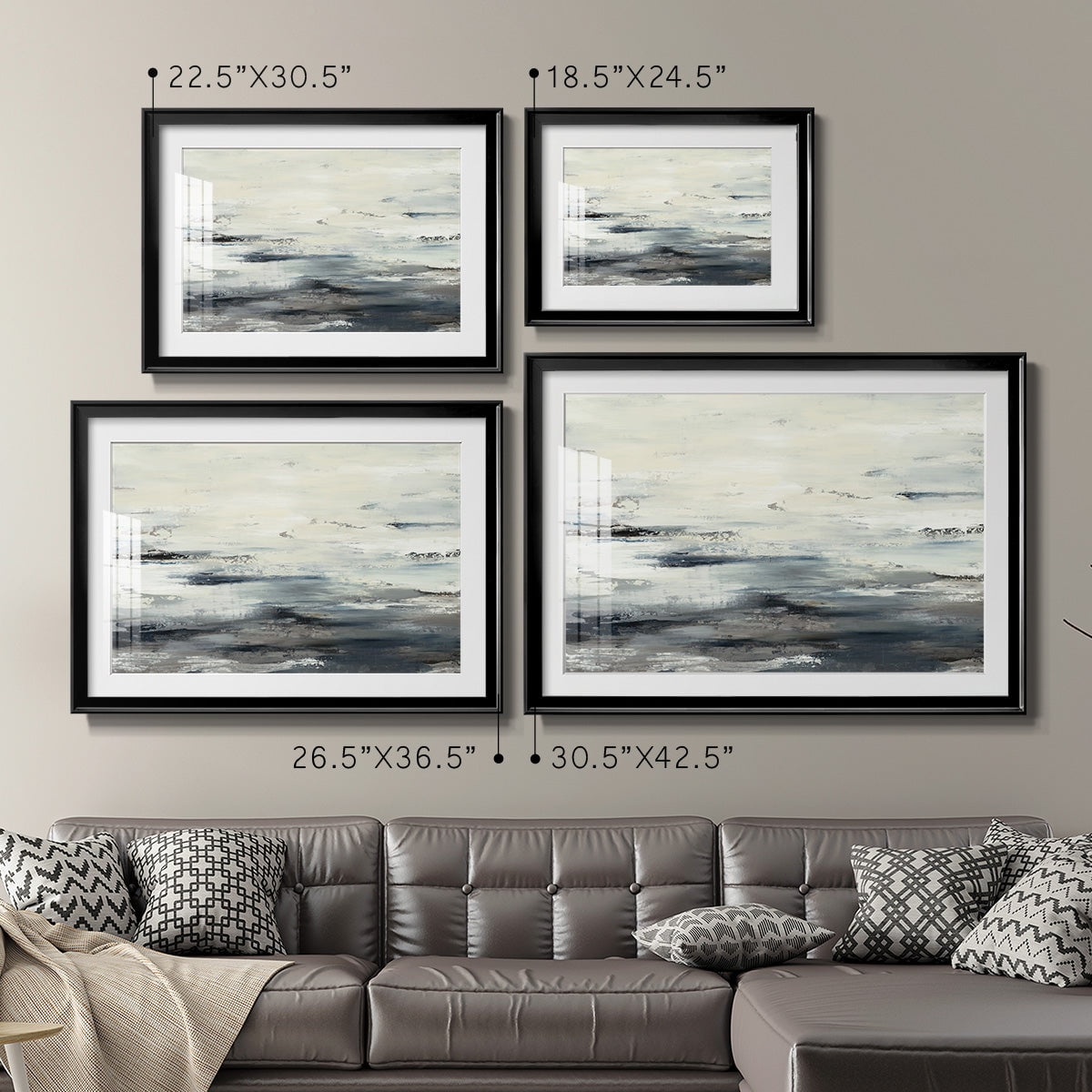 On The Stormy Seas Premium Framed Print - Ready to Hang