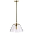 thumbnail image 6 of Nuvo Lighting Dover 1 Light Medium Pendant Vintage Brass with Clear Glass - Vintage Brass, 6 of 6