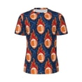 thumbnail image 6 of Rocae American Football and Fire Flames for Men's Mesh Quick-Dry Short Sleeve Workout T-Shirt,Mens Crew Neck Tee Lightweight Soft Classic T Shirts 4X-Large, 6 of 9