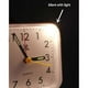 thumbnail image 4 of Silent analog alarm clock bedside table clock square table clock quartz clock alarm clock with snooze and luminous black, 4 of 4