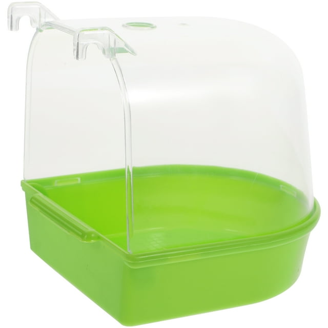 Shisuyan Creative Bird Bathing Box Plastic Parrot Shower Container Bird Cage Accessory