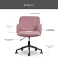 thumbnail image 2 of Better Homes & Gardens Lillian Office Chair, Rose, 2 of 13