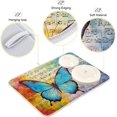 thumbnail image 4 of FREEAMG Butterfly Musical Notes Dish Drying Mat for Kitchen Counter, Ultra Absorbent Reversible Microfiber Dishes Drying Rack Pad Heat-resistant Mats 18x24in, 4 of 7