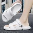 thumbnail image 3 of Men's Beach Slippers with Soft Low Arch Support Comfortable Thick Sole Anti Slip Easy To Clean, 3 of 5