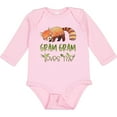 thumbnail image 3 of Inktastic Gram Gram Loves Me Cute Red Panda Boys or Girls Long Sleeve Baby Bodysuit, 3 of 5