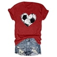 thumbnail image 6 of SDNall Heart Shaped Summer T-Shirts for Women 2024 Baseball Sport Printed T-Shirt with Round Neck and Short Sleeved Top (Red,Sizes:S-3XL), 6 of 9