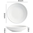 thumbnail image 2 of Assiettes Rondes pour la Maison, Assiettes Creuses Créatives, Assiettes à Dessert de Qualité Restaurant, Assiettes à Salade, 2 of 7