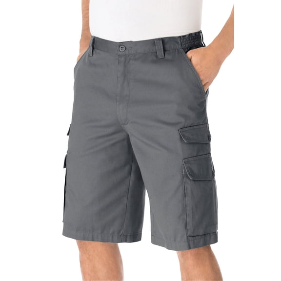 KingSize Men's Big & Tall 12" Side Elastic Cargo Shorts