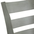 thumbnail image 6 of Weston Home Shapel Ladder Back 29"H Swivel Bar Stool, Antique Grey Finish, Beige Linen, 6 of 7