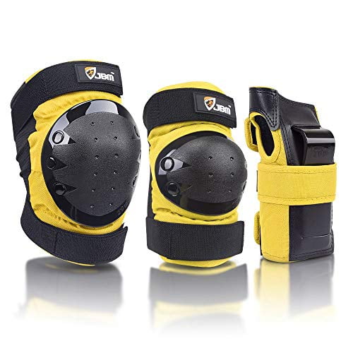 Kids/Adult/Youth Knee and Elbow Pads with Wrist Guards 3 in 1