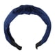 thumbnail image 1 of Diadema Unique Bargains con nudo de satén azul marino 1,2 pulgadas de ancho, 1 of 7