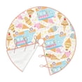 thumbnail image 3 of Salouo Icecream Truck Christmas Tree Skirt 30" Farmhouse Christmas Decorations Snowman Xmas Tree Skirt Tree Mat for Holiday Party Decor, 3 of 8