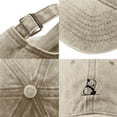 thumbnail image 5 of Holzkary Washed Plain Baseball Cap, Retro Adjustable Dad Hats Gift for Men/Women Embroidery Solid Color Duck Hat Trend Personality Outdoor Print Breathable Mesh Hat Beige One Size, 5 of 5