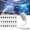 With 3 Films, variant on HD Smart Dynamic 5D Holographic Night Light Projector,Plug and Play HD 2-in-1 Galaxy Star Projector,360 Rotating, USB Powered,with 12 Films