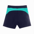 thumbnail image 6 of HCNTES Women's 3" High Waisted Swim Board Shorts UPF50+ Quick Dry Swimsuit Bikini Bottoms with Liner(Navy,L), 6 of 7