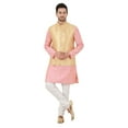 thumbnail image 1 of eloria Men's Nehru Jacket Waistcoat Indian Waistcoat Blazer Jacquard Jacket, 1 of 7