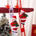 thumbnail image 2 of Escalera eléctrica para escalar, muñeco de Papá Noel, juguetes musicales, adornos colgantes para árbol de Navidad, decoración navideña para el hogar, Año Nuevo, Navidad, 2 of 5