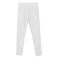 thumbnail image 5 of TiaoBug Kids Girls Shiny Rhinestone Figure Skating Pants Practice Dance Leggings Skinny Tights Trousers White 10, 5 of 7