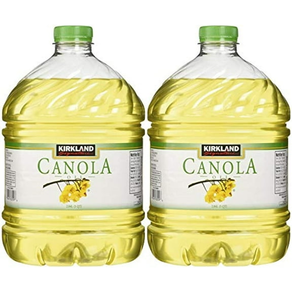 Kirkland Signature 100% Pure Canola Oil - 3 qt - 2 ct - SET OF 2
