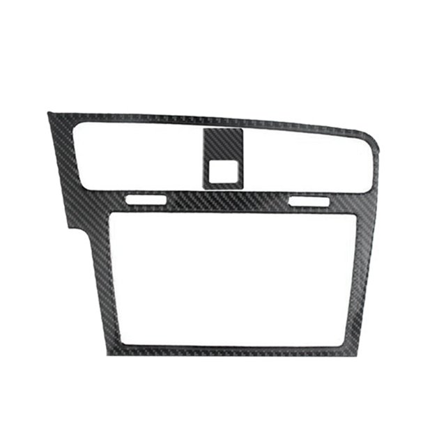 Cubierta del Panel de Navegación GPS con de Fibra de Carbono para Golf MK7 2014-2019