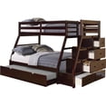 thumbnail image 1 of ACME Jason Lit Superposé en Bois Simple sur Double avec Rangement et Tiroir-Lit, Couleur Espresso, 1 of 2