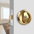 thumbnail image 4 of JINGT Invisible Door Lock Pull Ring Lock Stainless Steel Sliding Door Lock Wooden Door Handles Furniture Hardware gold, 4 of 7