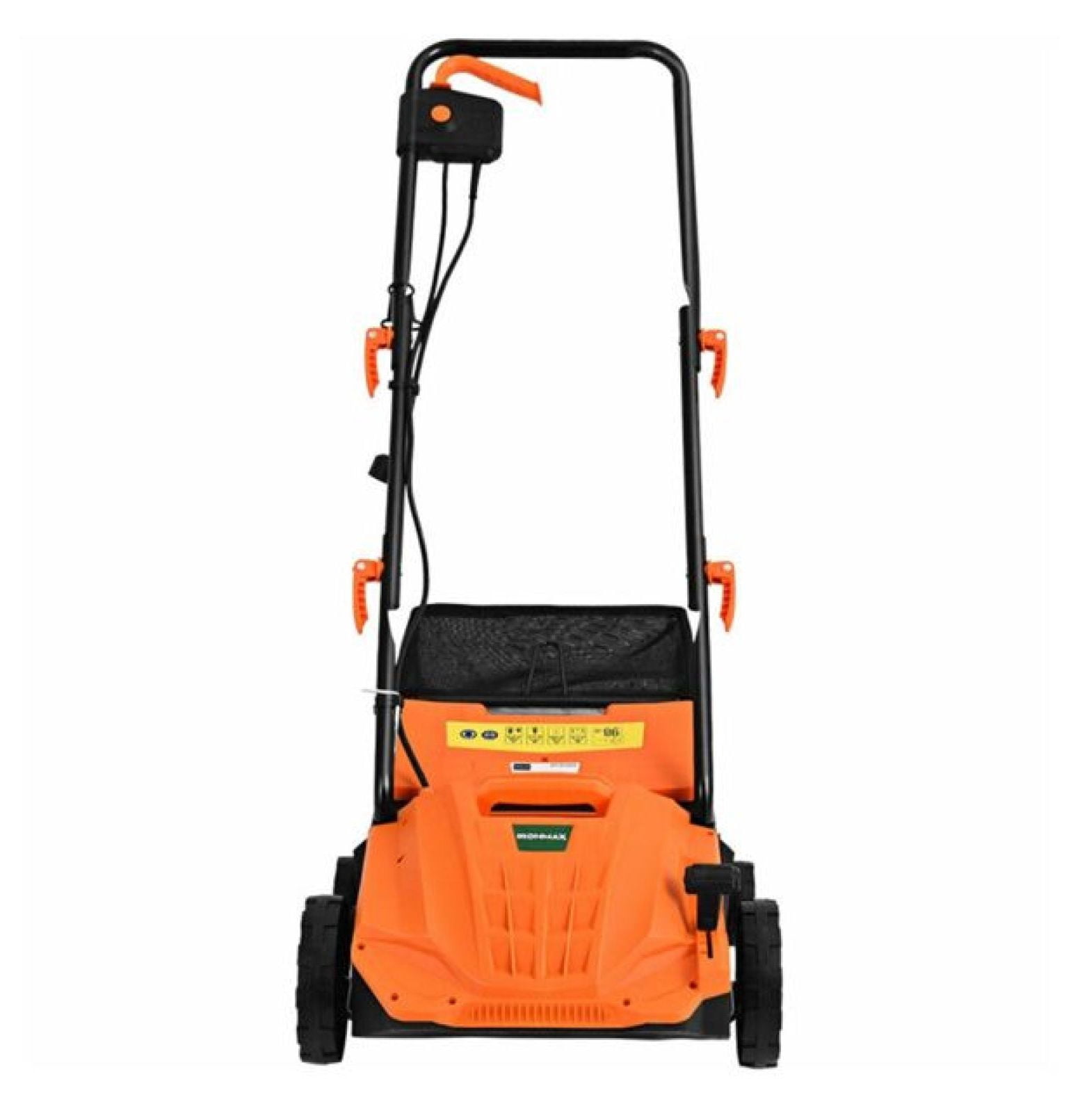 13" Electric Lawn Dethatcher w/ Collection Bag and Removable Blades -Orange