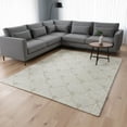 thumbnail image 2 of HomeRoots 672693 8 x 10 ft. Ivory & Beige Abstract Geometric Transitional Washable Machine Made Rectangle Area Rug with UV Protection, 2 of 9