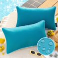 thumbnail image 1 of Funda de Almohada Decorativa Impermeable para Exterior 30x50cm Color Verde Azulado, 1 of 8